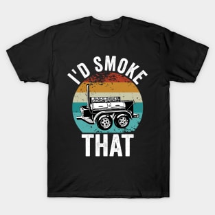 Funny Grilling Dad BBQ Season Id Smoke That T-Shirt